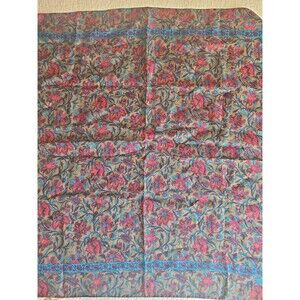 Vintage Brooks Brothers Hand Rolled Silk Scarf Made In Italy